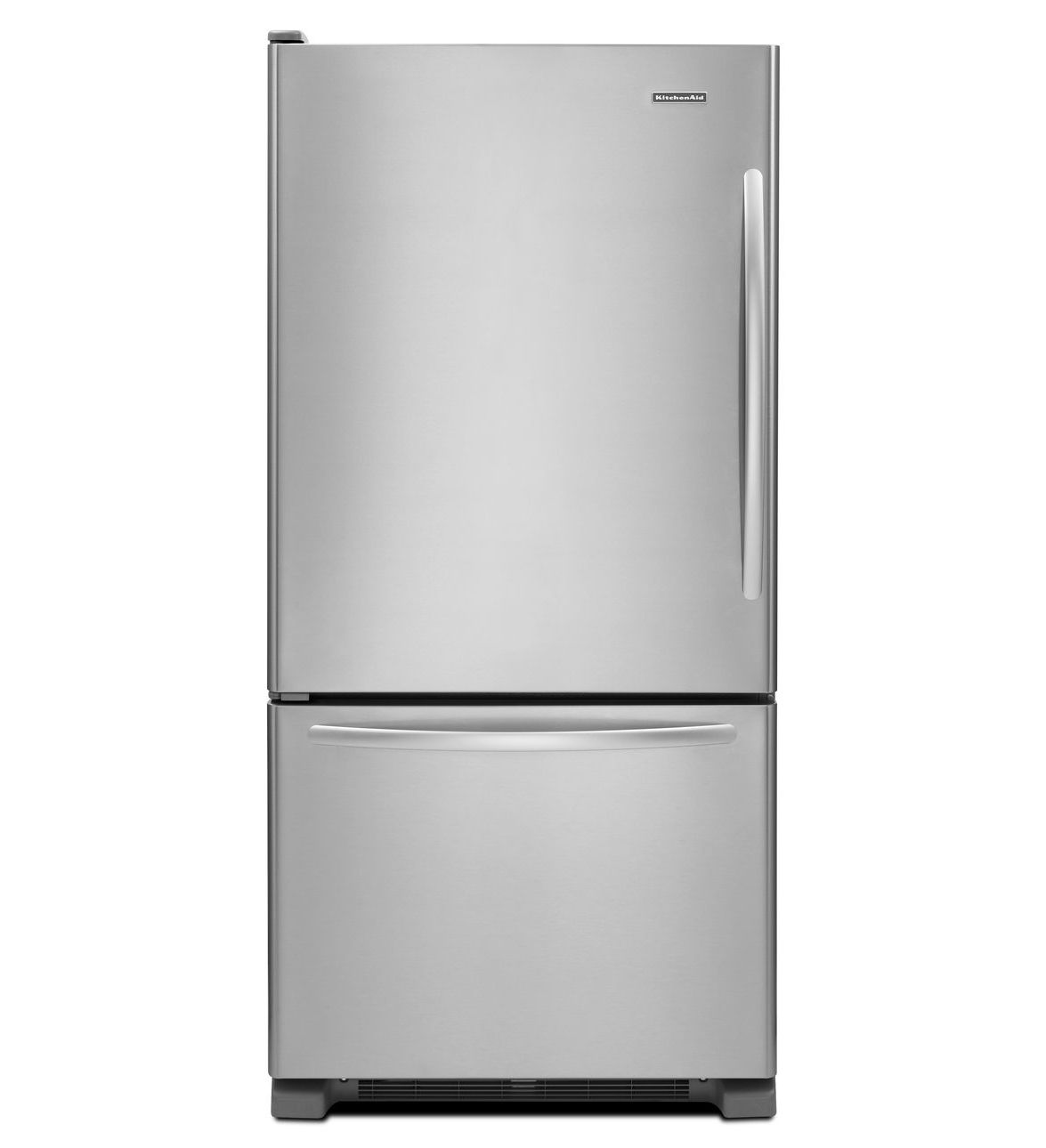 KitchenAid 30in Bottom Mount Refrigerator - Monochromatic Stainless Steel (KBLS19KCMS) - PROMO  May 29 - July 2