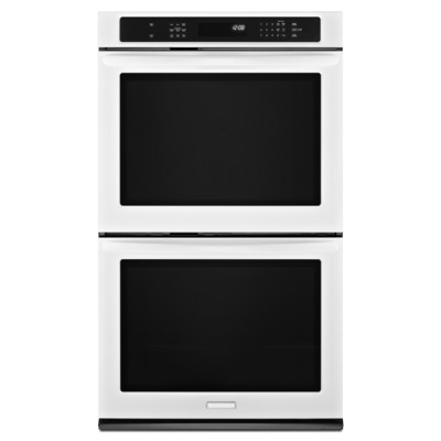KitchenAid 27in Built In Double Wall Oven - White (KEBS279BWH)