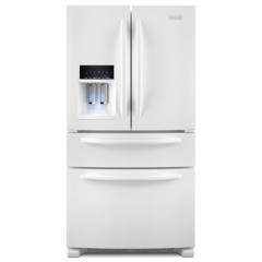 KitchenAid 25.0 cu ft Standard Depth French Door Refrigerator - White (KFXS25RYWH)