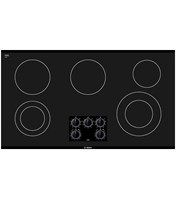 Bosch 36in Electric Cooktop - Black (NEM3664UC)