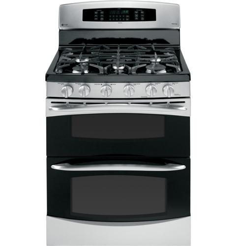GE Profile 30" Freestanding Double Oven Gas Convection Range - Stainless Steel (PCGB995SETSS)
