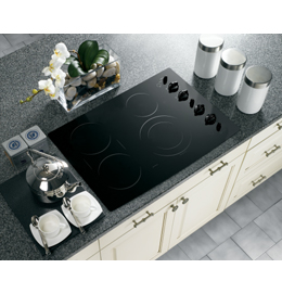 GE Profile 30in Built In CleanDesign Electric Cooktop - Black (PCP932BMBB)