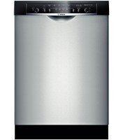Bosch 24in Ascenta Recessed Handle Dishwasher - Stainless Steel (SHE3AR55UC)