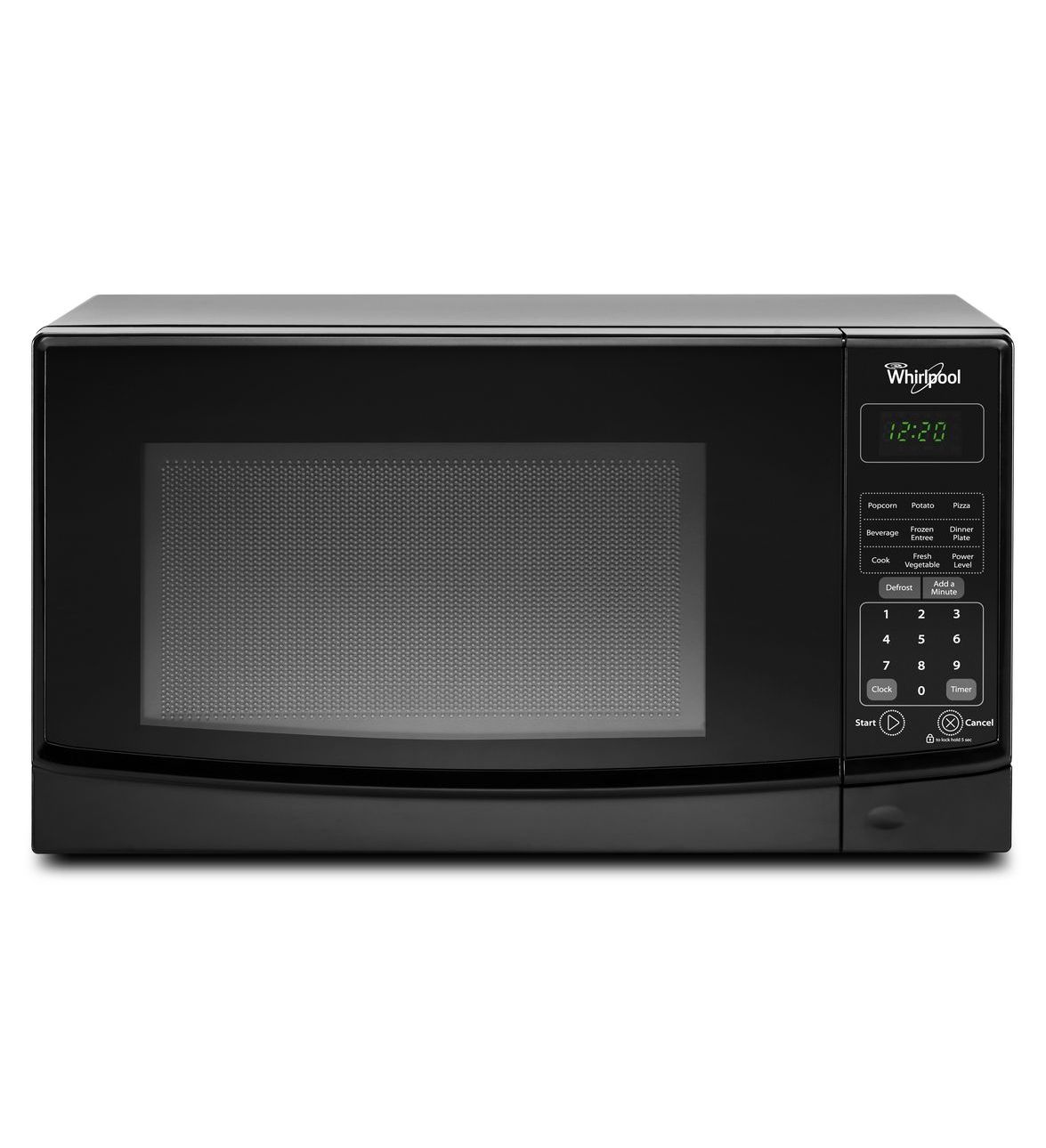 Whirlpool 18in Countertop Microwave - Black (WMC10007AB)
